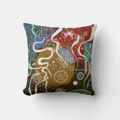 Kandinsky Abstract Movement I Throw Pillow