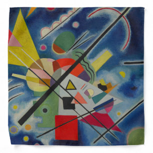Kandinsky Abstract Painting Blue Bandana