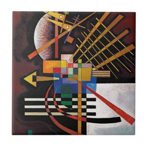 Kandinsky Abstract Painting Classical Artwork Ceramic Tile