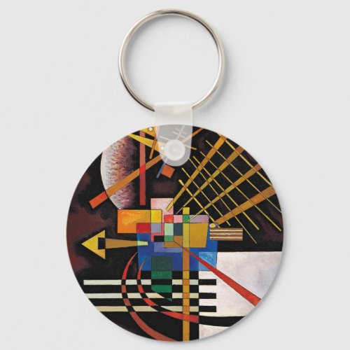 Kandinsky Abstract Painting Classical Artwork Keychain