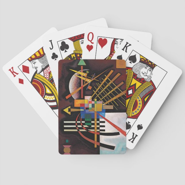Kandinsky Abstract Painting Classical Artwork Poker Cards (Back)