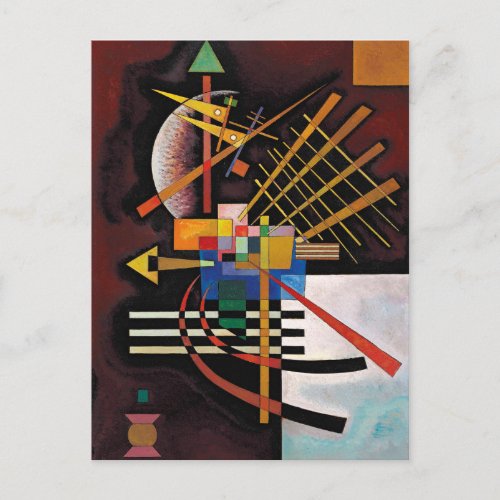 Kandinsky Abstract Painting Classical Artwork Postcard