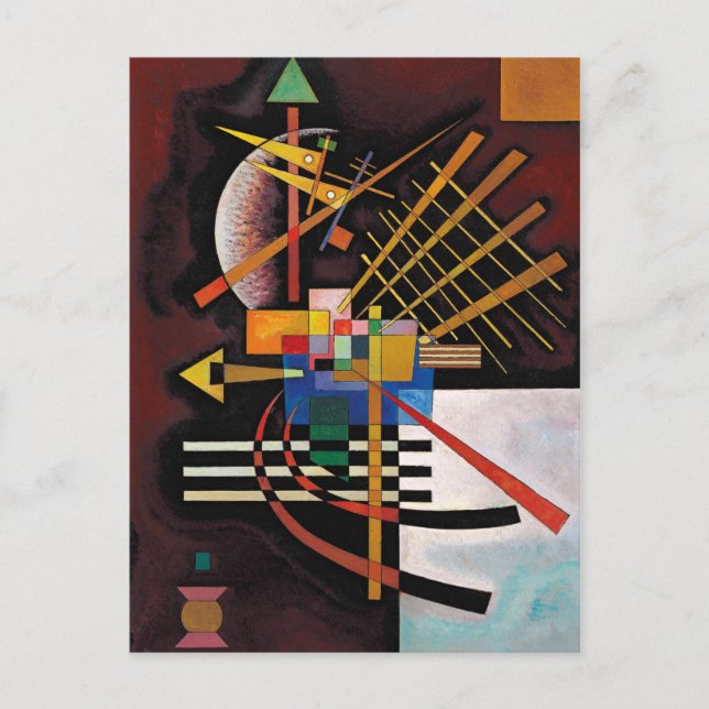 Kandinsky Abstract Painting Classical Artwork Postcard (Front)