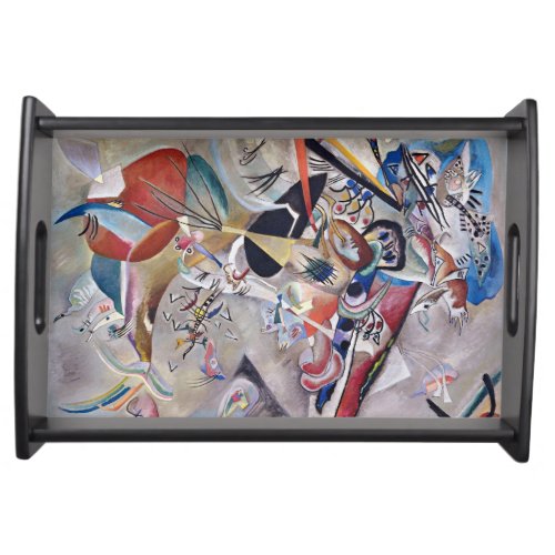 Kandinsky Abstract Painting Classical Artwork Serving Tray