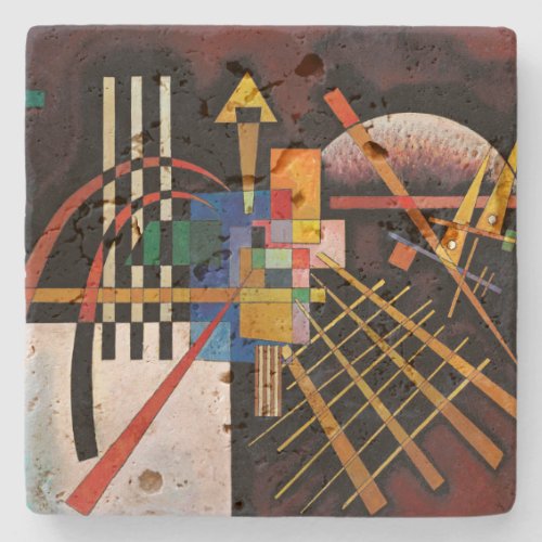 Kandinsky Abstract Painting Classical Artwork Stone Coaster