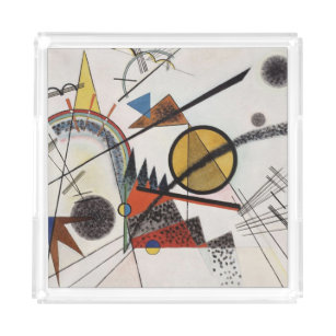 Kandinsky Abstract Painting Modern Art Master Acrylic Tray