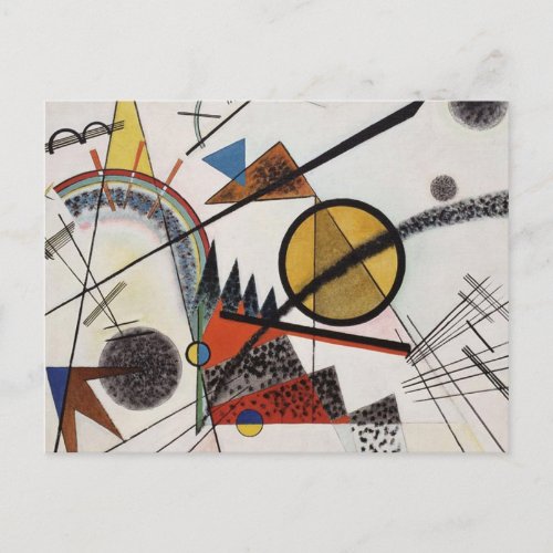 Kandinsky Abstract Painting Modern Art Master Postcard