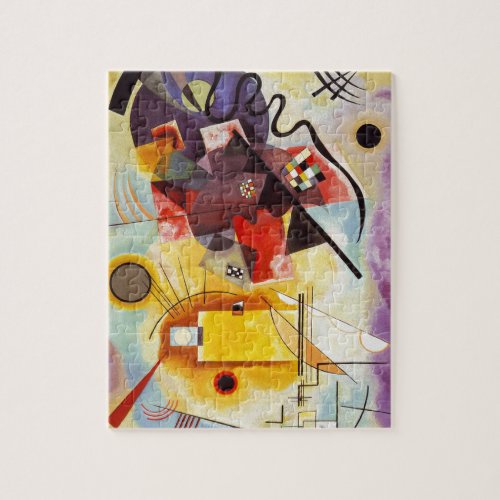 Kandinsky Abstract Painting Modern Artwork Design Jigsaw Puzzle