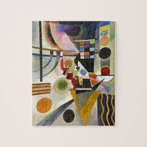 Kandinsky Abstract Painting Modern Artwork Jigsaw Puzzle