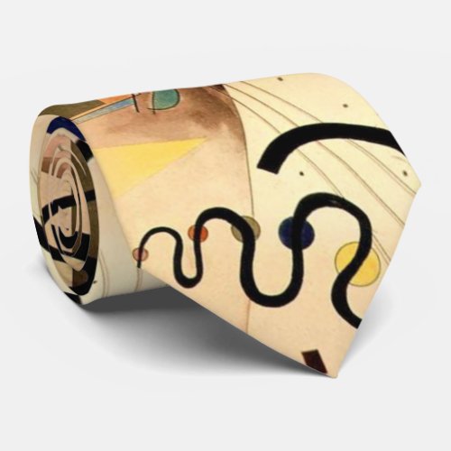 Kandinsky Abstract Painting Tie