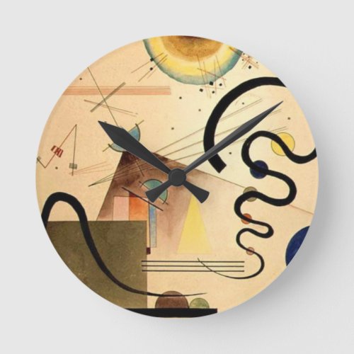 Kandinsky Abstract Round Clock