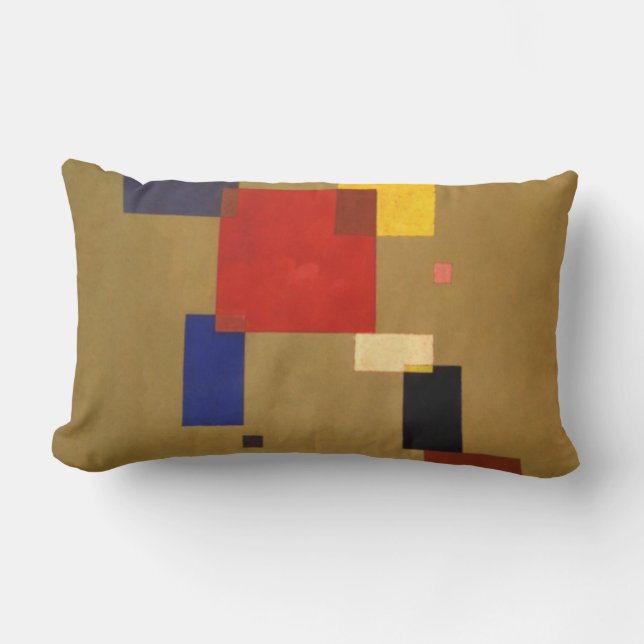 Kandinsky Abstract Thirteen Rectangles Lumbar Pillow (Front)