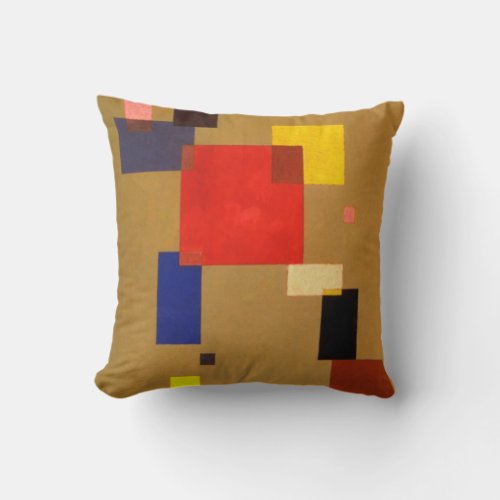 Kandinsky Abstract Thirteen Rectangles Throw Pillow
