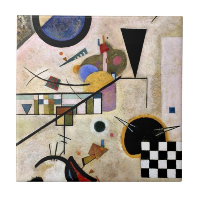 Kandinsky - Accords Opposes, Ceramic Tile (Front)