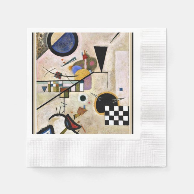 Kandinsky - Accords Opposes Napkins (Front)