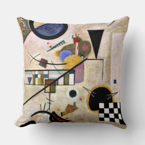 Kandinsky _ Accords Opposes Throw Pillow