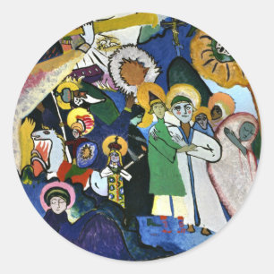 Kandinsky - All Saints Day I, Classic Round Sticker