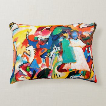 Kandinsky Angel Of The Last Judgement Pillow by alise_art at Zazzle