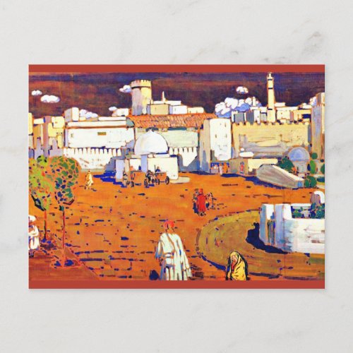 Kandinsky _ Arab Town 1905 Postcard
