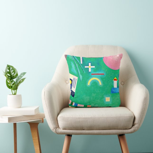 Kandinsky - Arrow to Circle  Throw Pillow (Chair)