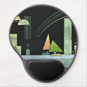 Kandinsky - At Rest, famous abstract artwork, Gel Mouse Pad