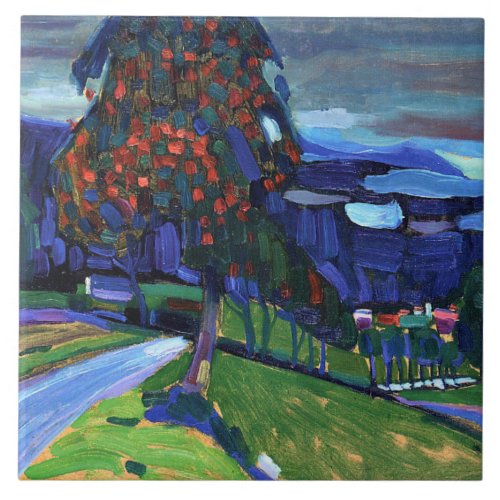 Kandinsky _ Autumn in Murnau Ceramic Tile