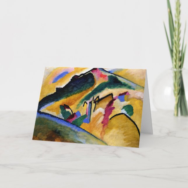 Kandinsky - Autumn Landscape, popular painting, Card (Front)