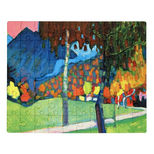 Kandinsky - Autumn Study in Oberau Jigsaw Puzzle (Puzzle Horizontal)