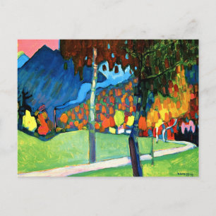 Kandinsky - Autumn Study in Oberau Postcard