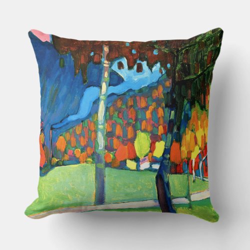 Kandinsky _ Autumn Study in Oberau Throw Pillow