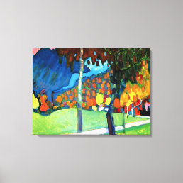 Kandinsky - Autumn Study in Oberau, vintage art Canvas Print