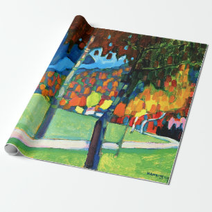 Kandinsky - Autumn Study in Oberau Wrapping Paper