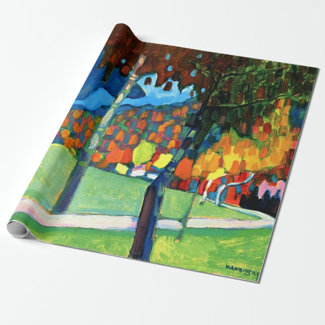 Kandinsky - Autumn Study in Oberau Wrapping Paper (Unrolled)