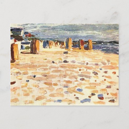 Kandinsky - Beach Baskets in Holland Postcard