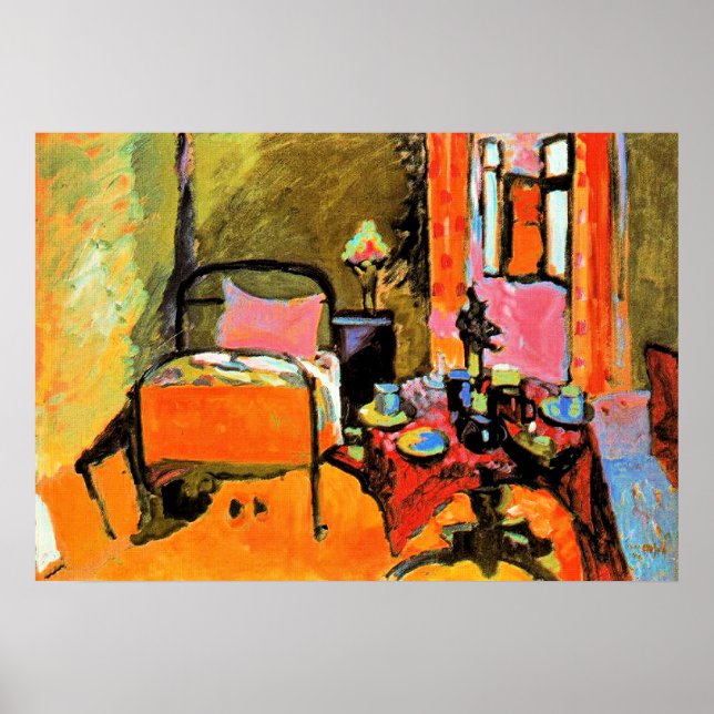 Kandinsky - Bedroom in Aintmillerstrasse, Poster (Front)