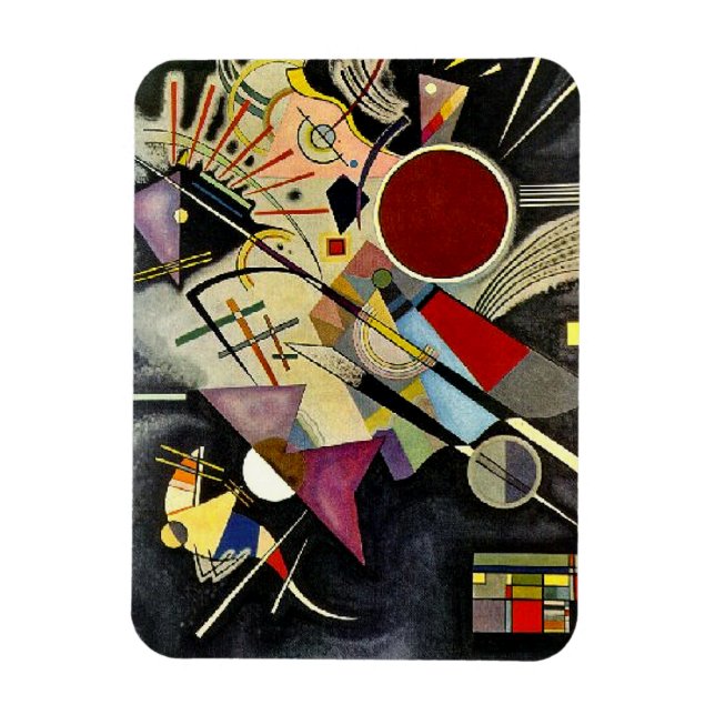 Kandinsky - Black Accompaniment Magnet (Vertical)