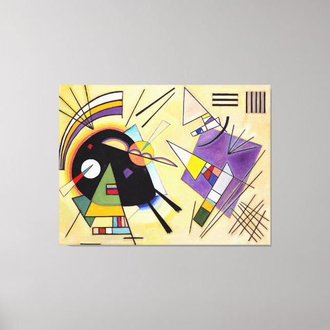 KANDINSKY - BLACK AND VIOLET - 1923 - Bauhaus - Canvas Print (Front)