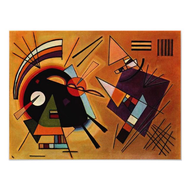 Kandinsky - Black and Violet, Photo Print (Front)