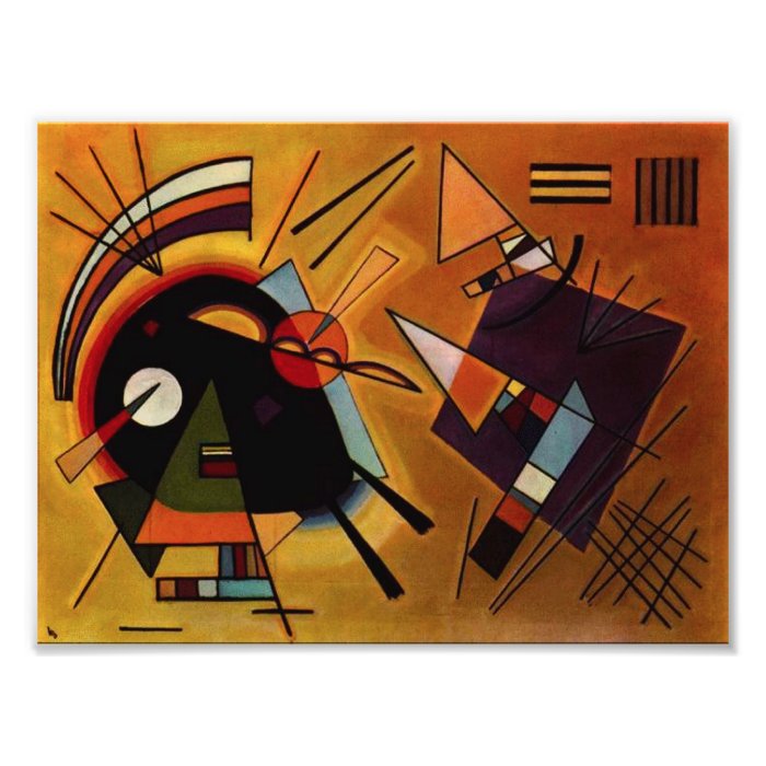 Kandinsky Black and Violet Photo Print