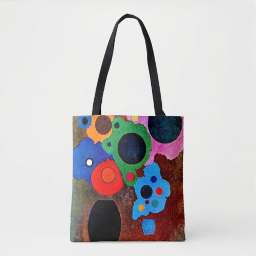 Kandinsky _ Black Increasing abstract art Tote Bag