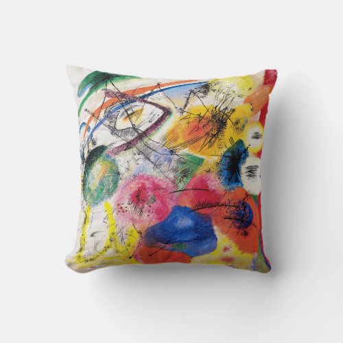 Kandinsky Black Lines Throw Pillow