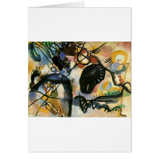Kandinsky Black Spot Abstract Artwork Cards (Front)