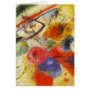 Kandinsky Black Strokes Abstract Painting Cards