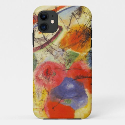 Kandinsky Black Strokes Abstract Painting iPhone 11 Case
