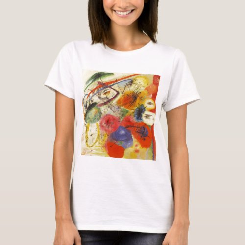 Kandinsky Black Strokes Abstract Painting T_Shirt