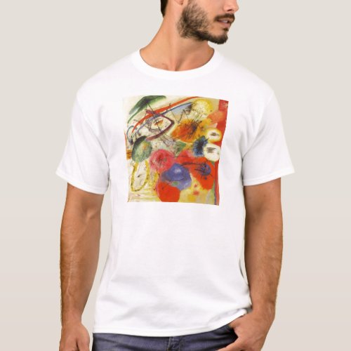 Kandinsky Black Strokes Abstract Painting T_Shirt