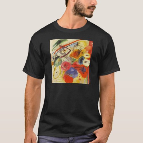 Kandinsky Black Strokes Abstract Painting T_Shirt