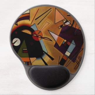 Kandinsky Black Violet Abstract Art Gel Mousepad