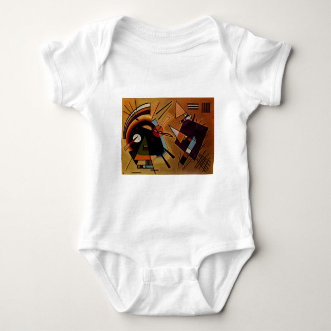 Kandinsky Black Violet Baby Bodysuit (Front)
