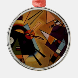 Kandinsky Black Violet Metal Ornament